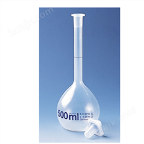 普兰德BRAND容量瓶, PMP材质，透明，25 ml，NS10/19，PP瓶塞36172